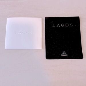 Lagos Jewelry Pouch & Cleaning Cloth ~ New